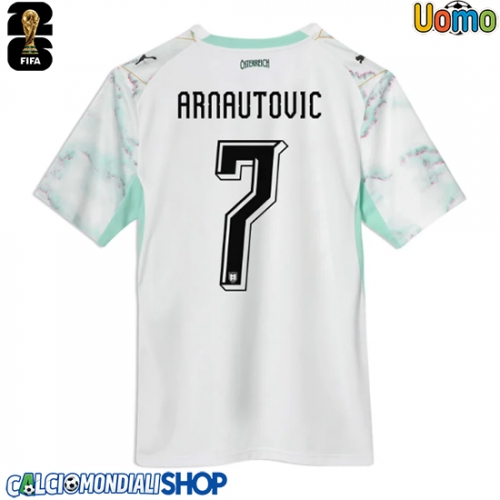 Maglie da calcio Austria Marko Arnautovic #7 Seconda Maglia Mondiali 2026  Manica Corta